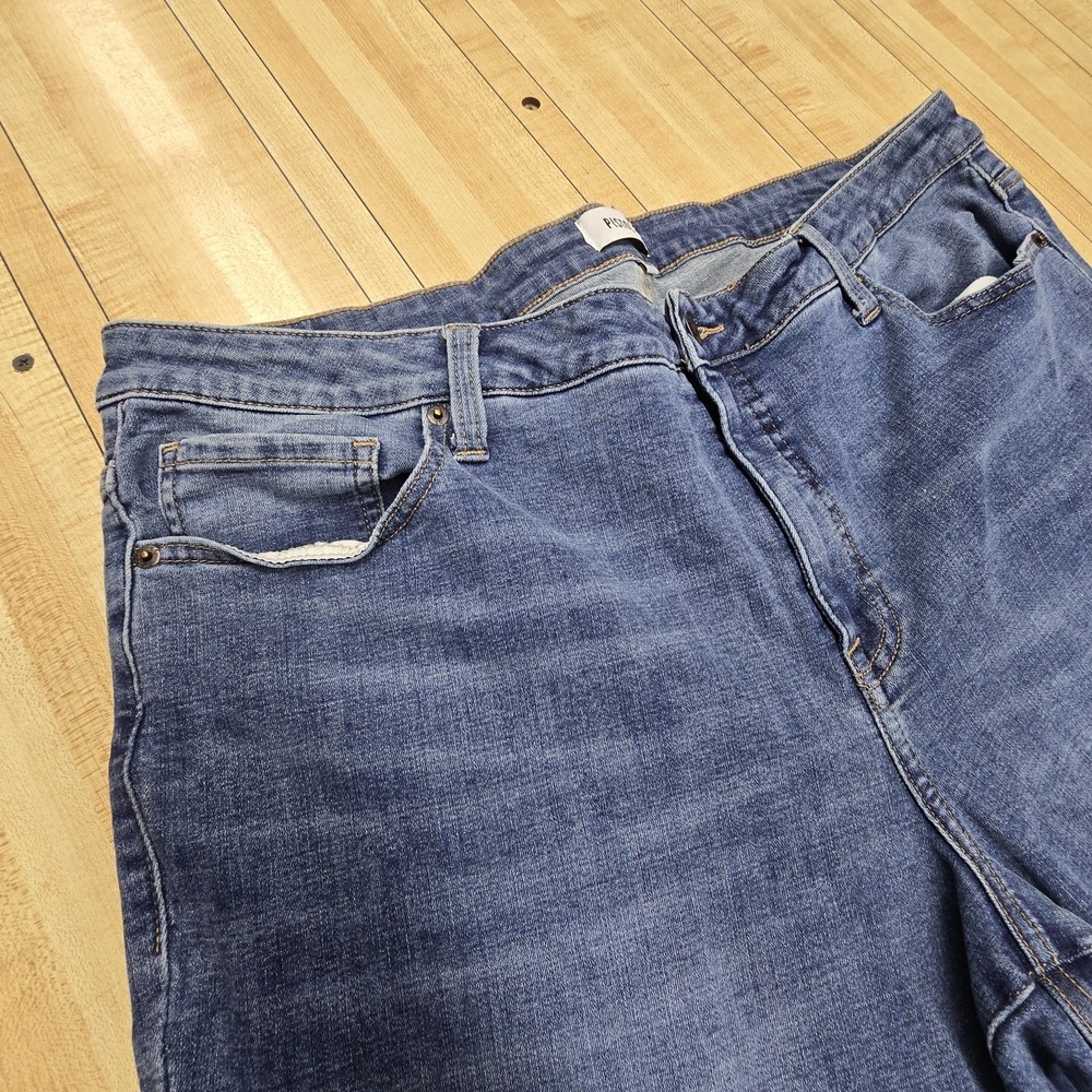 Pistola Crop Ankle Jeans Womens 20W Medium Wash Classic Stretch Western Modern - Picture 3 of 14